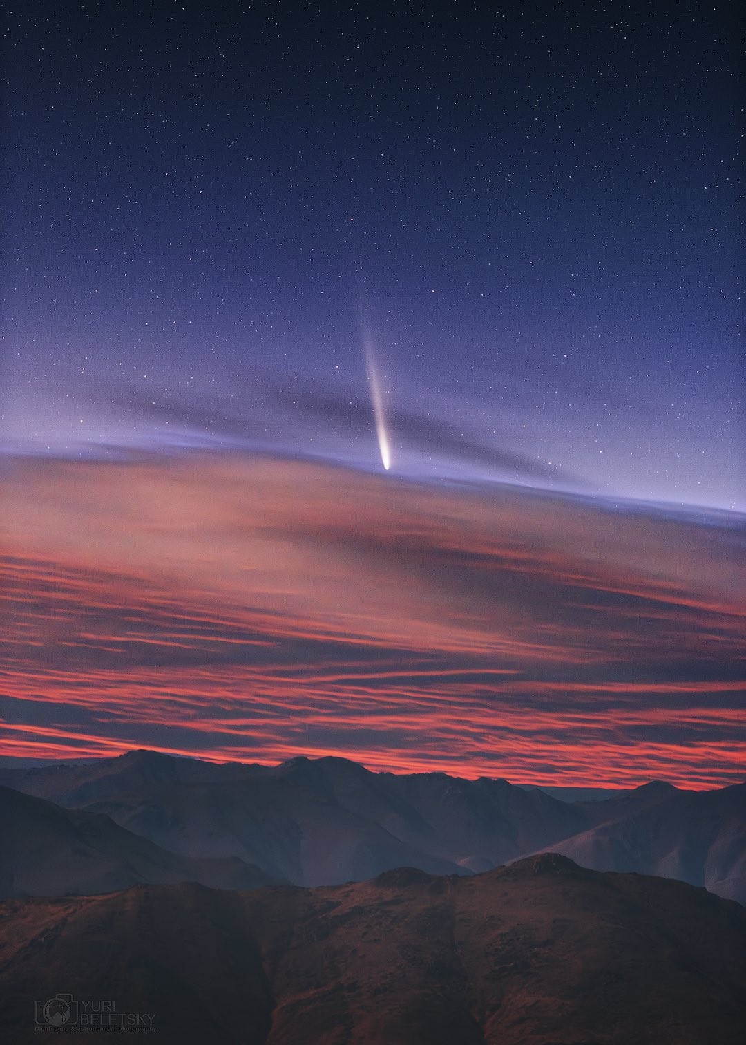 La comète Tsuchinshan-Atlas. Crédit : Yuri Beletski